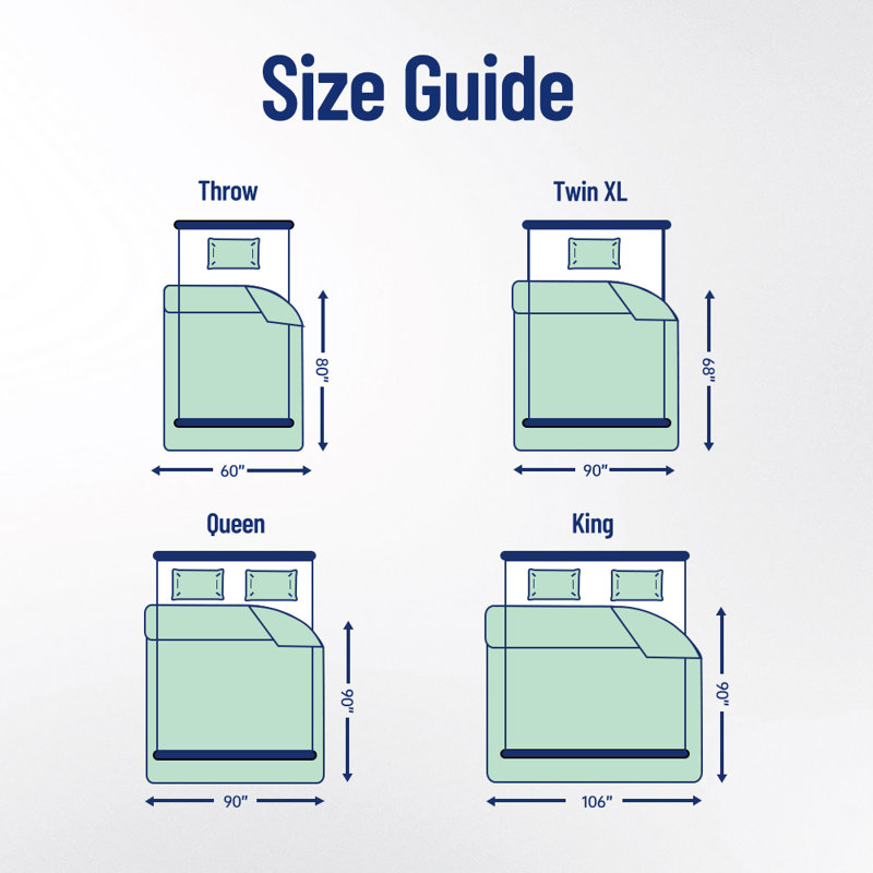 Soft Double Sided Bed Cooling Comforter for Hot Sleepers Night Sweats, Q-Max > 0.45, Queen, Blue