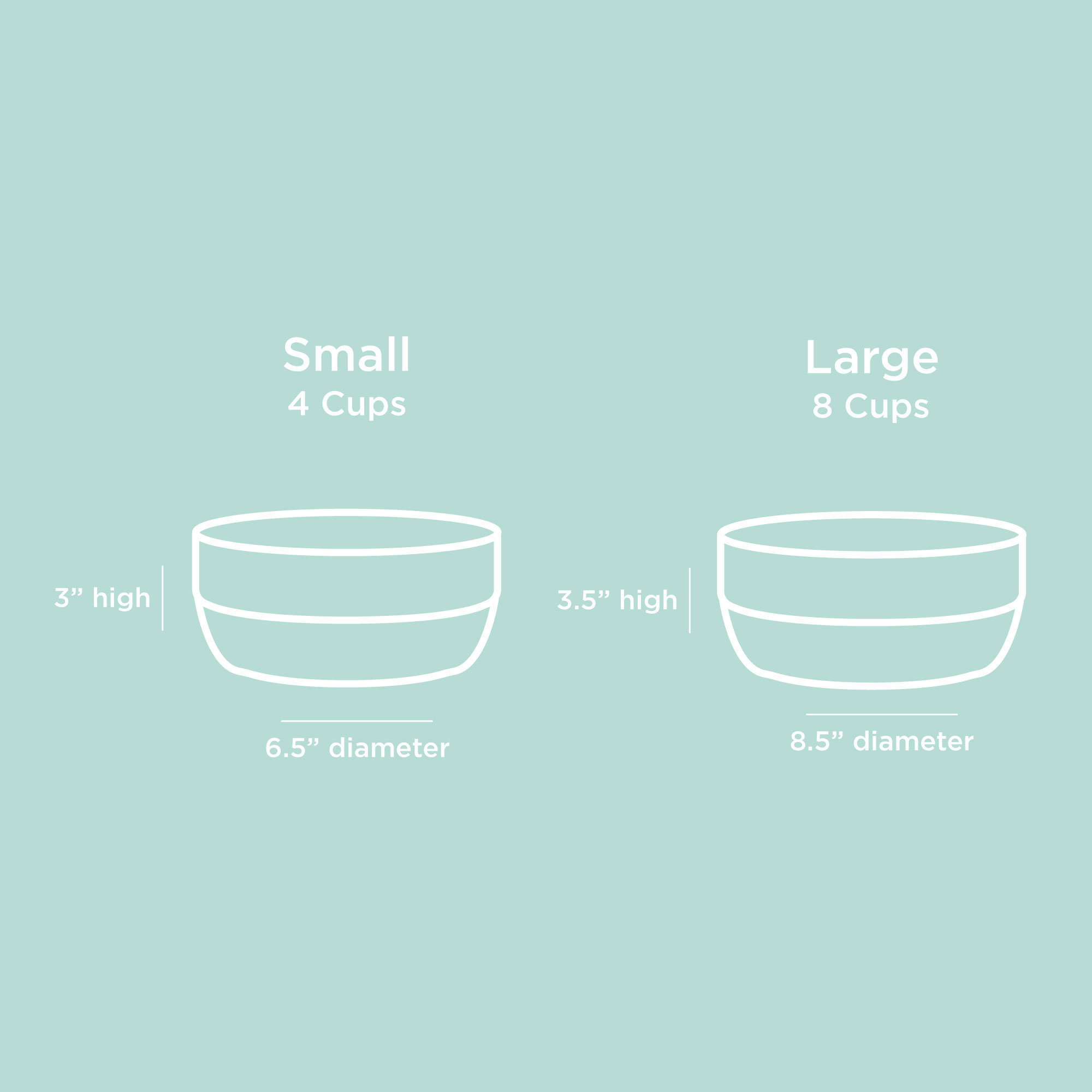 Cling Silicone Bottom Bowl, Small (3"), Light Gray