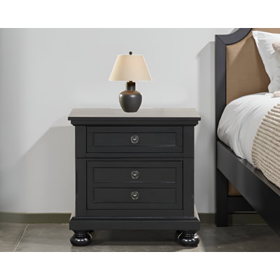 Mielec Black Nightstand