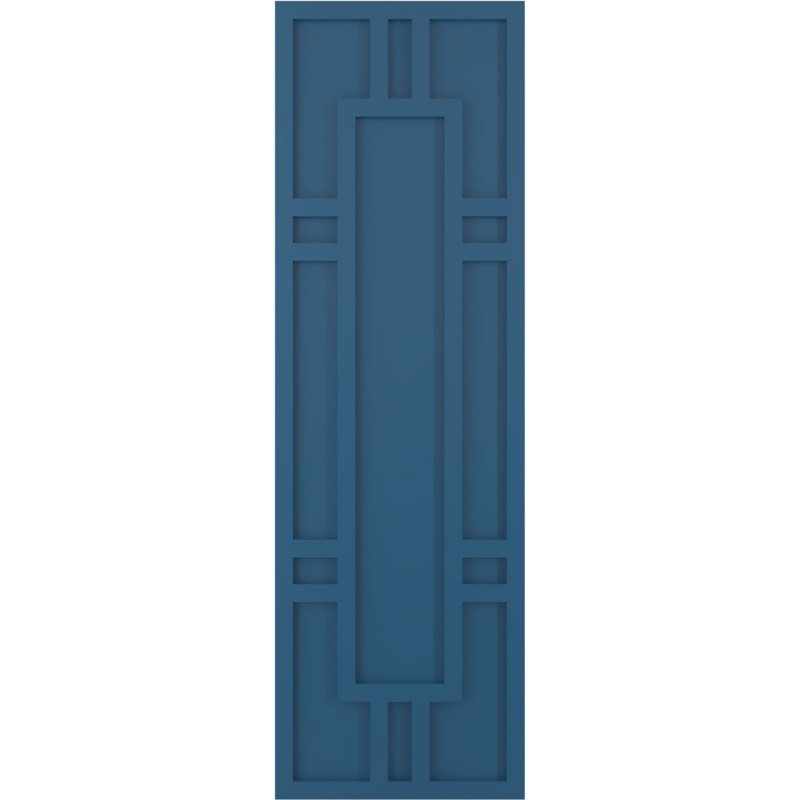 Volets en PVC True Fit Hastings, 15", Bleu séjour, 76"