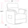 40" Upholstered Power Lift Assist Recliner with Round Arms