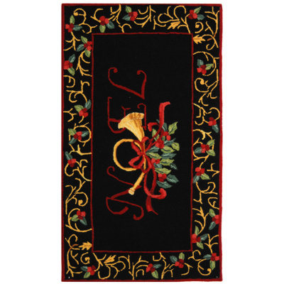 Paget Hand Hooked Wool Pile Floral Rug