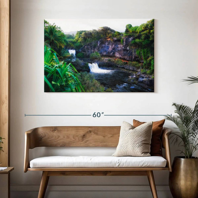 Nicci Seven Sacred Pools Hana, 30" H x 45" W