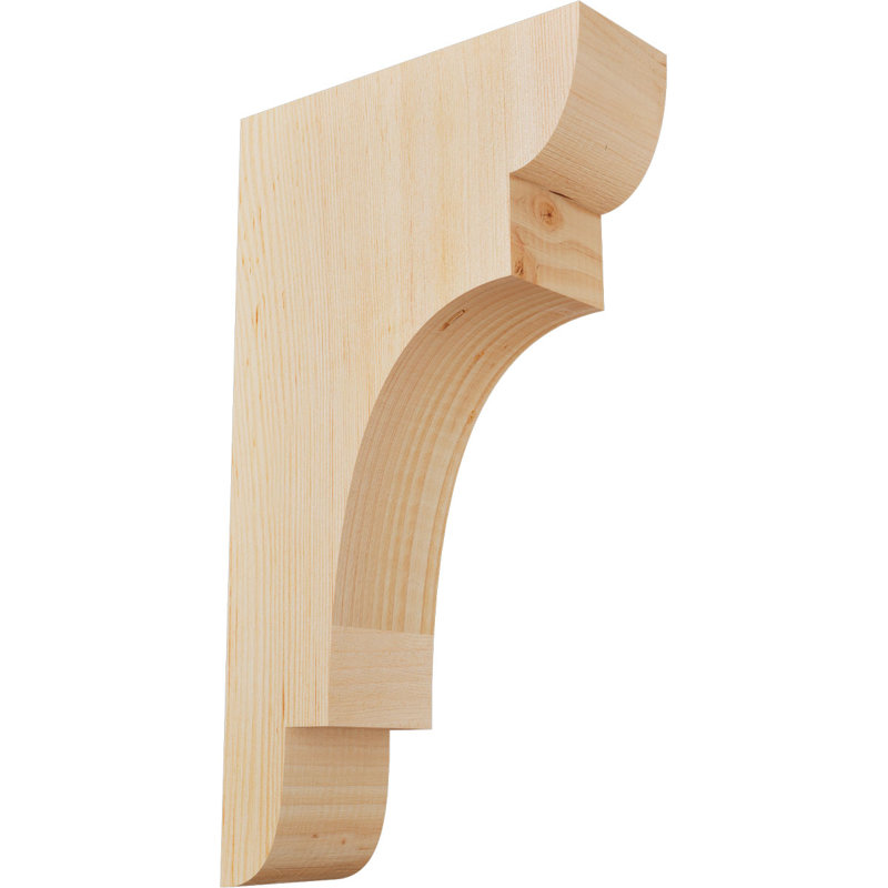 New Brighton Corbel, H 18 po x l 3,5 po x P 10 po, Sapin de Douglas, Lisse