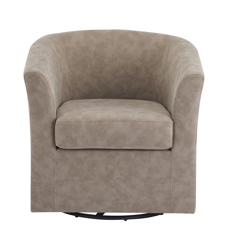 Fauteuil demi-tonneau Wilmore, Abricot