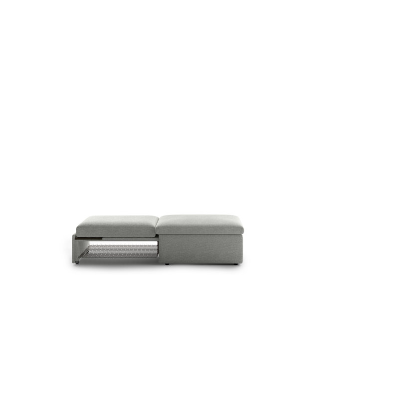 Otto Sleeper Ottoman  - Smoked Birch Top, Taupe