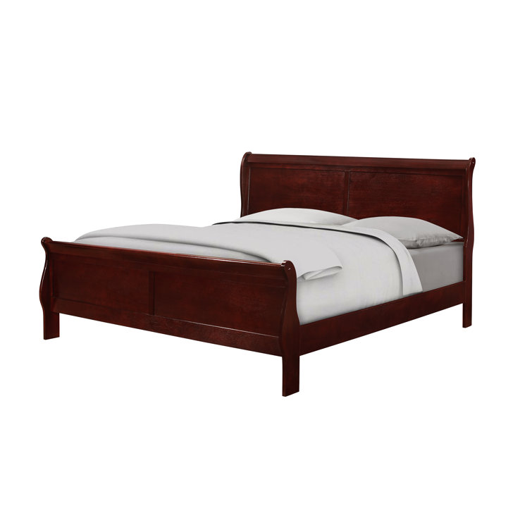 Jamene Philip Cherry Sleigh Bedroom Set B3800 Special 5 Bed Dresser Mirror Nightstand Chest Winston Porter Bed Size: King