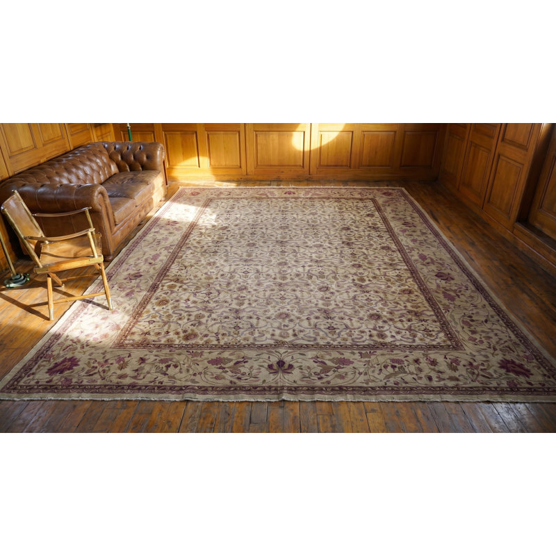 Antique Oversized Amritsar Indian Knotted Rug