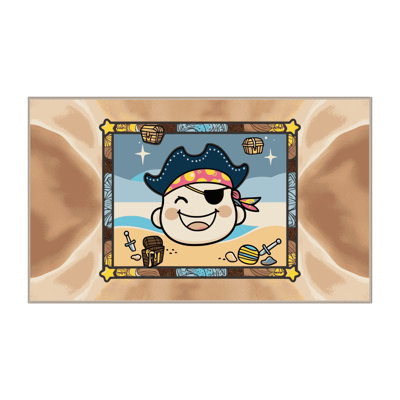 Sunside Sails Pirates Ocean Kids Rug
