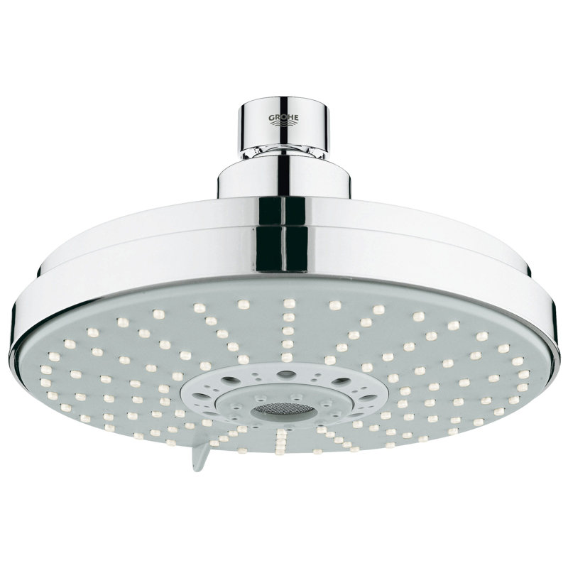 Cosmopolitan Rainshower Diverter Multi Function Rain Shower Head with DreamSpray, Starlight Chrome