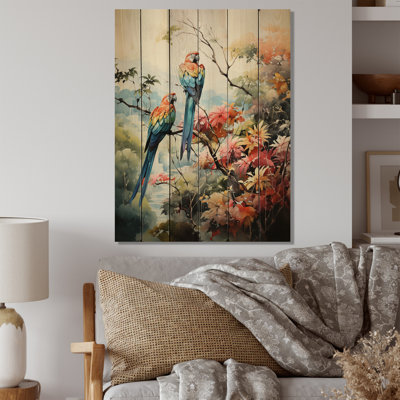" Two Parrots On Branch II "