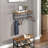Anthoula Wall Mounted Floating Shelf With Hanging Rail and Hooks