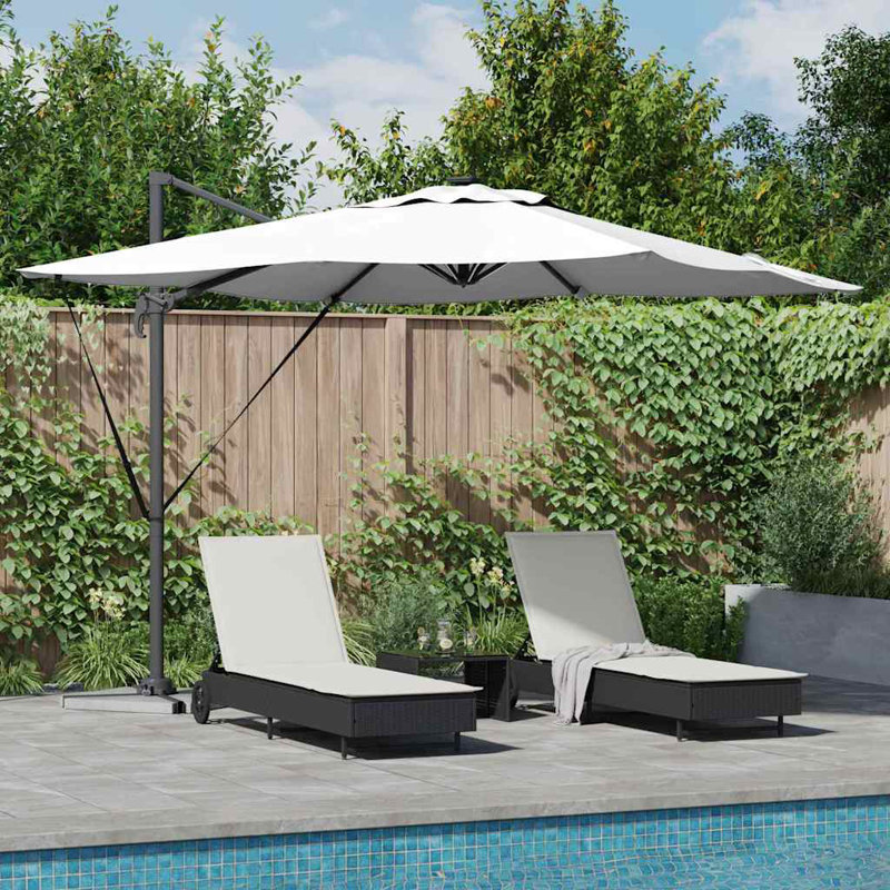 Cantilever Parasol, 270cm H x 285cm W x 285cm D, Light Grey