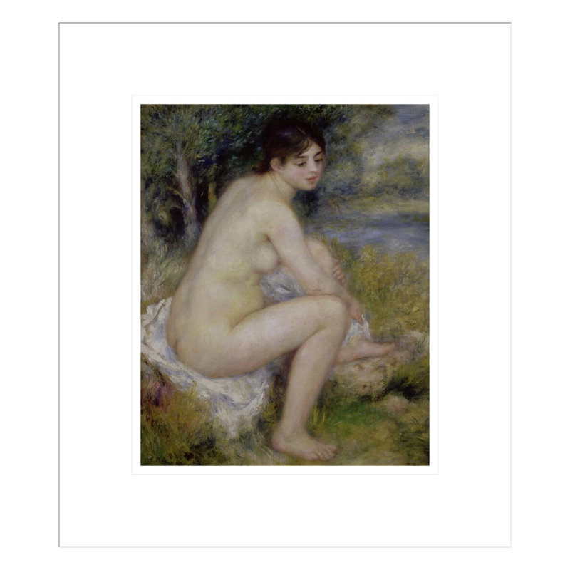 «Nude in a Landscape» par Pierre-Auguste Renoir, impression giclée encadrée, H 15,77 po x l 13,75 po