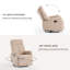 Ensemble de 2 chaises de salon inclinables et pivotantes en tissu Honeycutt-1392881060