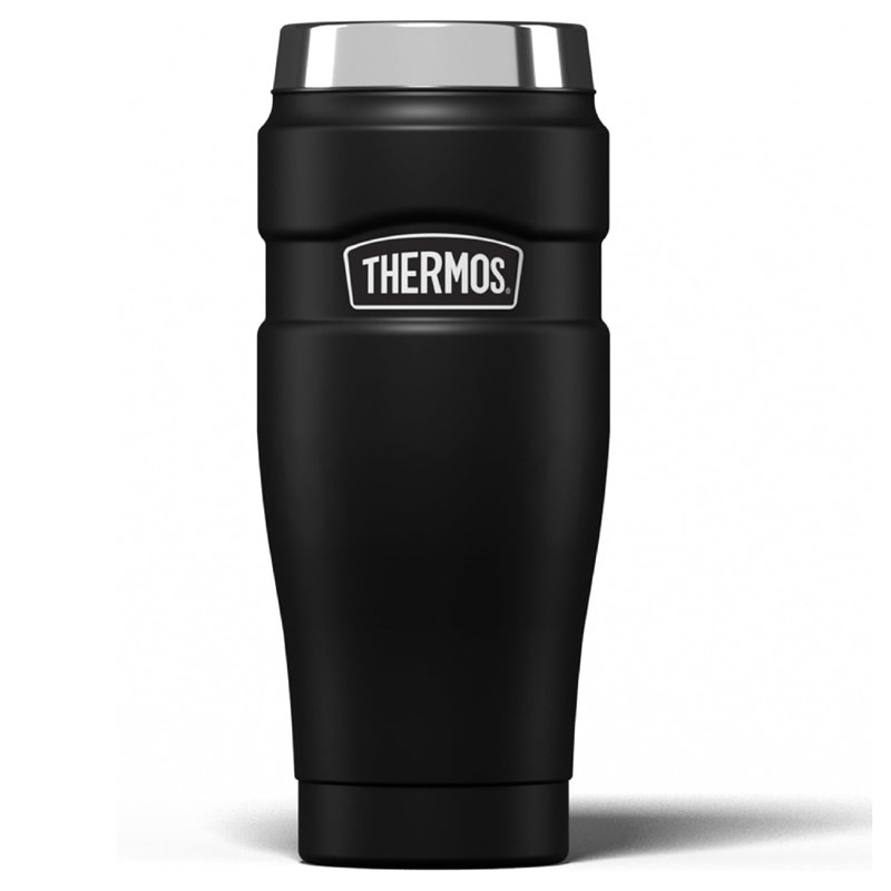 Thermos 470ml Double Wall Insulated Stainless Steel Travel Tumbler, Black