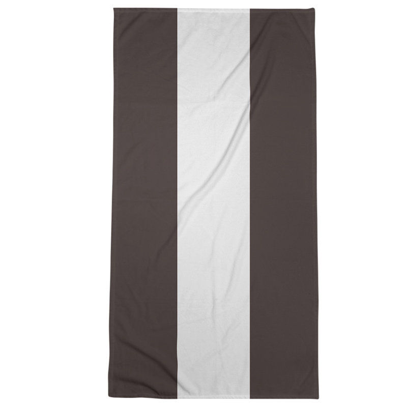 Bath Towel, Light Brown/Orange/Off White