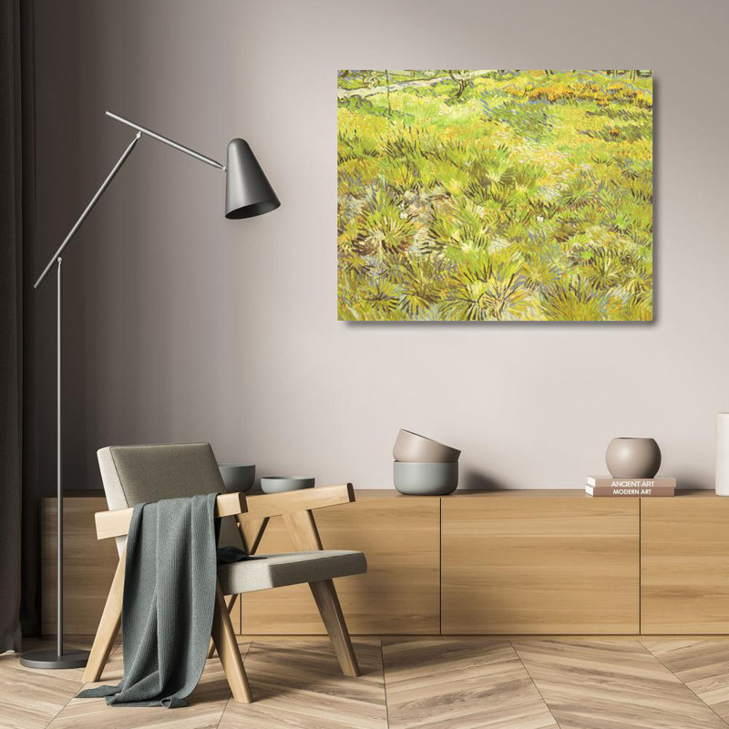 Herbe longue avec papillons, 1890 MCG-PF1093, H 19 po x l 24 po