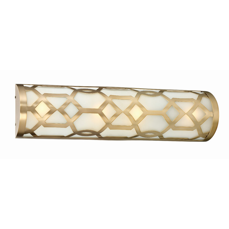 Thorbern 1-Light Dimmable Vanity Light, Aged Brass