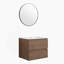 Meuble-lavabo mural 24 po avec lavabo en céramique, 2 tiroirs à fermeture en douceur, ensemble KD-141854845-141854818