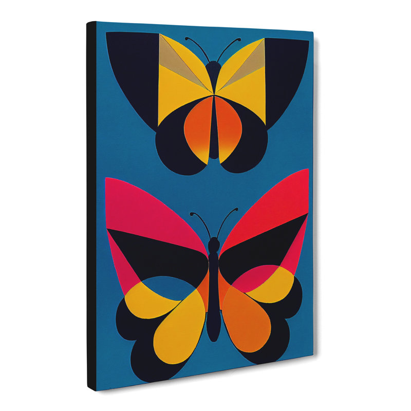 Cubism Butterfly Vol.1 - Wrapped Canvas, 76cm H x 50cm W x 3cm D