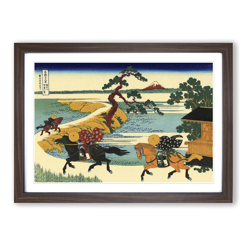 Katsushika Hokusai - Single Picture Frame Painting, Walnut