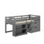 Twin Loft Bed With Storage In Grey Style - Efficiently Organize Your Bedroom A Ample Capacity Enhance Bedroom's Potential