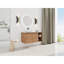 Meuble-lavabo de salle de bain avec lavabo d'art en céramique 42 po, 1 tablette de rangement, 2 portes à fermeture en douceur, contreplaqué - pratique et fonctionnel
