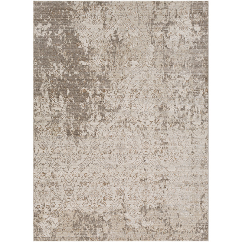 Madilynn Damask Indoor Rug, Rectangle 2' x 3'3"