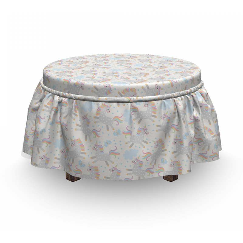 Box Cushion Ottoman Slipcover