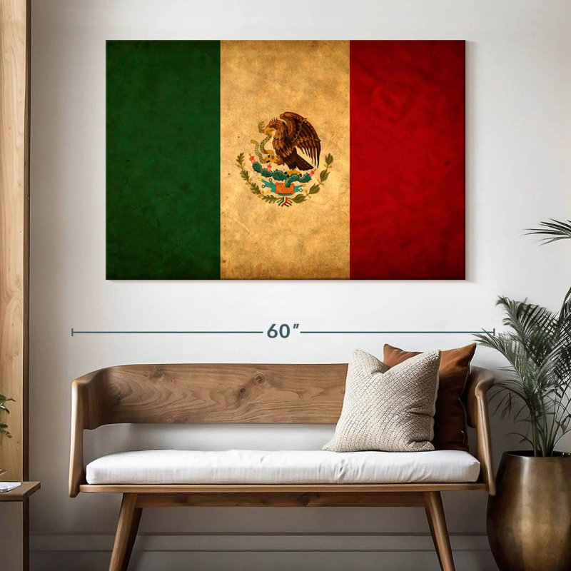 Drapeau mexicain Borges, H 34 po x l 51 po