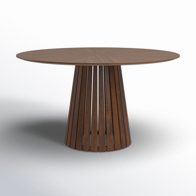 Greco Round Dining Table, Walnut