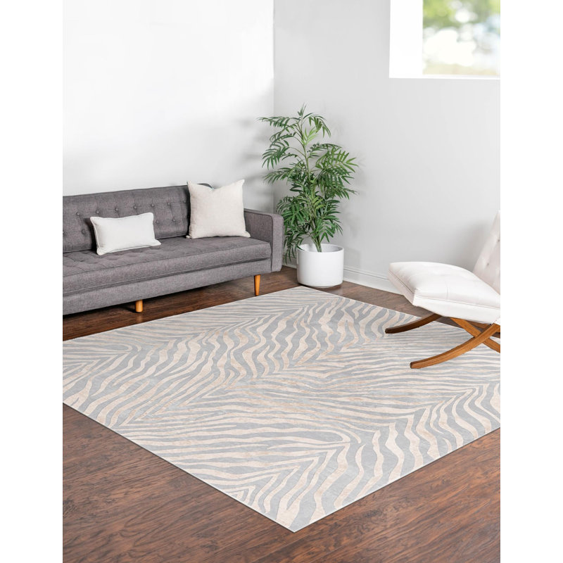 Courtneyann Animal Print Indoor Rug, Square 7'10"