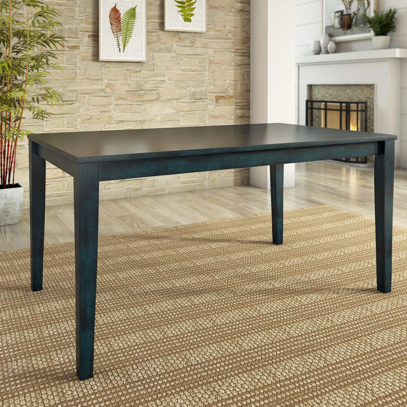 Alexa-Mae Dining Table, Antique Denim, 30" H x 36" W x 60" L