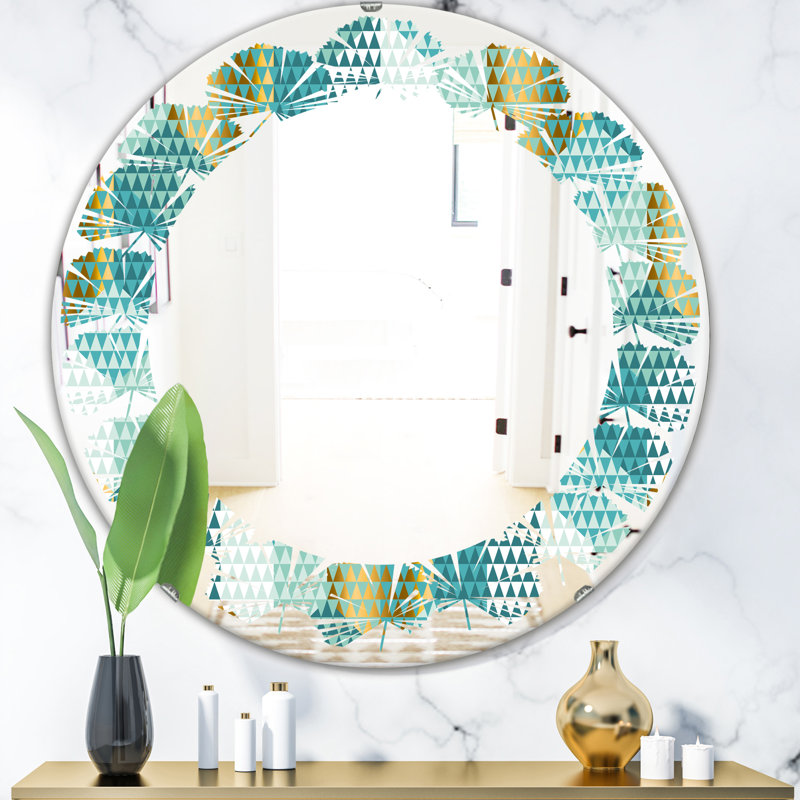 Miroir mural Leaves, H 24 po x l 24 po