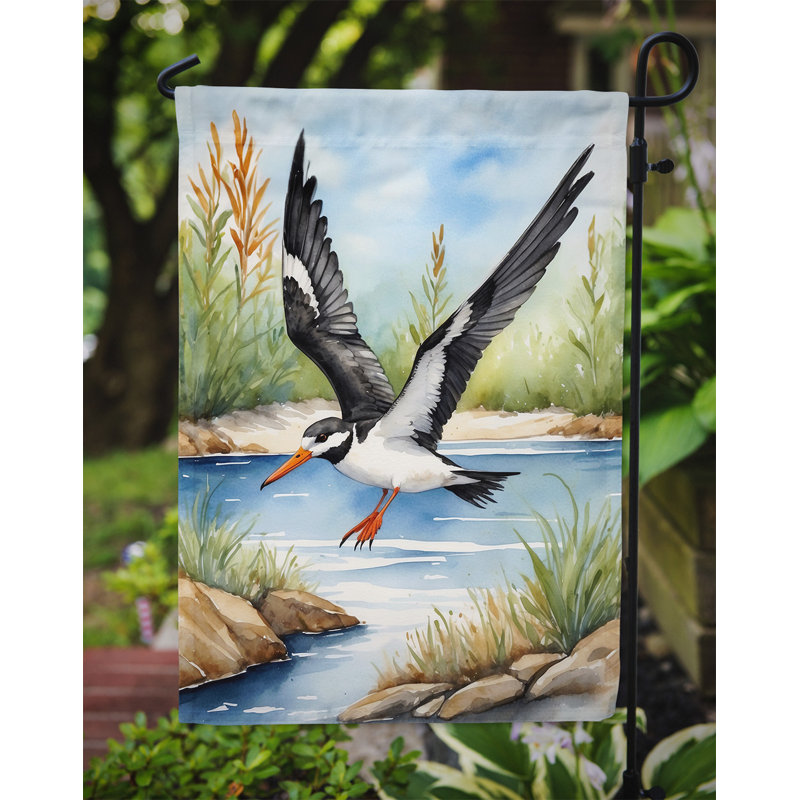 Drapeau de jardin Surfbird Bird, Écumoire noire 1