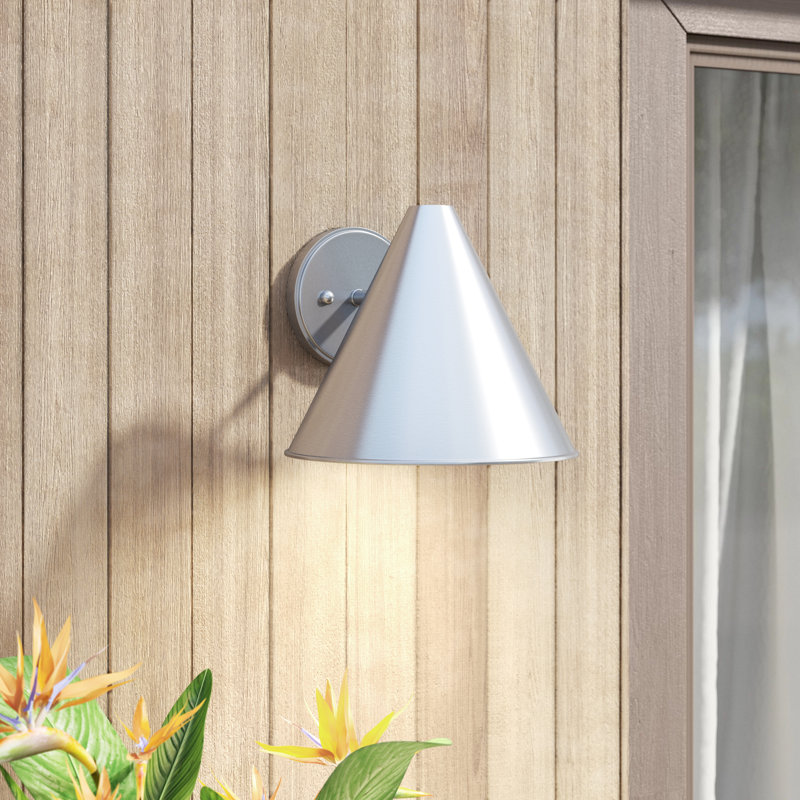 Dedmon Wall Light, Satin Aluminum, No