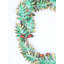 Décoration murale couronne de Noël en fer 27 po Exotic India