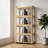 4-Tier Display Cabinet With Acrylic  Flip Up Door, Foldable Curio Cabinet Collection Storage Organizer Showcase Bookcase-512158864