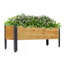 Lit surélevé rectangulaire en bois pour jardin