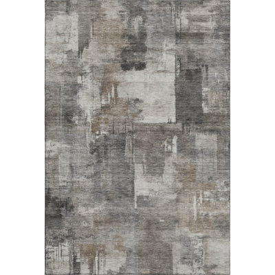 Premium Machine Washable Mayfield AMF2069 Abstract Rug
