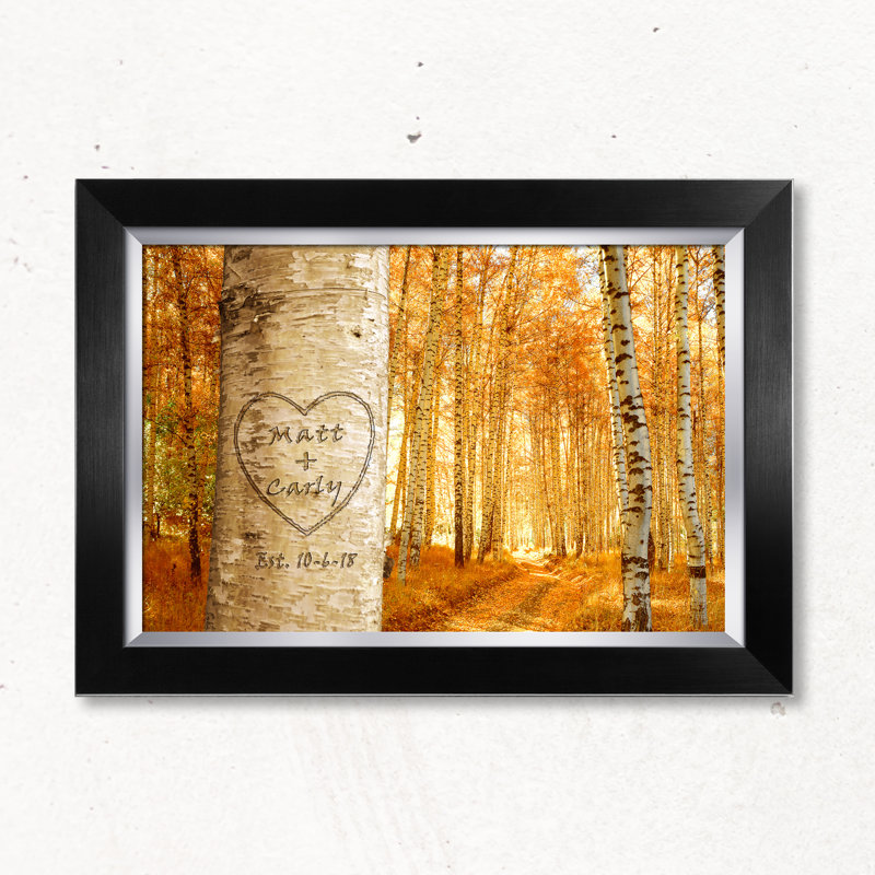 «Love Grows», impression sur toile, cadeau pour anniversaire, Saint-Valentin ou mariage., Toile encadrée noire