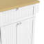 Ensemble d'îlot de cuisine 3 pièces avec 2 tabourets, table de cuisine à abattants avec prise de courant et armoire de rangement 3 pièces-2040879412
