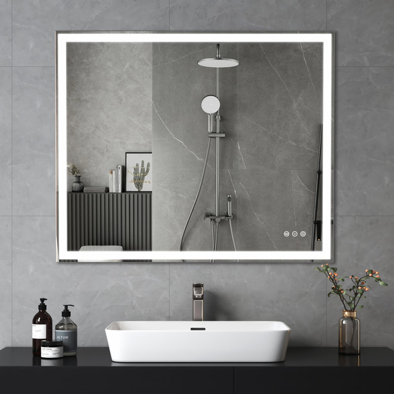 Miroir de salle de bain à DEL, 30 po x 36 po