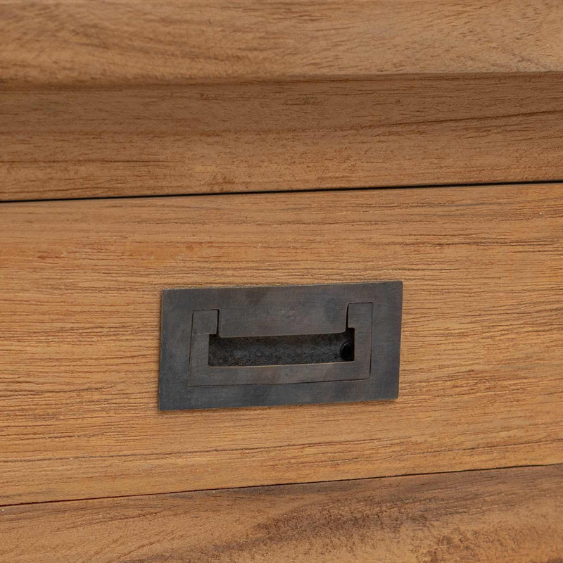 Solid Wood Top Console Table, 80cm H x 110cm W x 30cm D