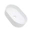 Lavabo de salle de bain vasque ovale en céramique blanche 19,31X12,19 pouces