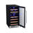 EdgeStar Dual Zone 15'' Built-In 26 Bottle Wine Refrigerator with Reversible Door
