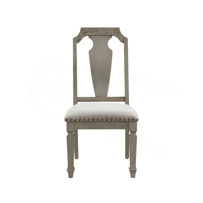 Chaise d'appoint en lin beige Zumala (ensemble de 2)