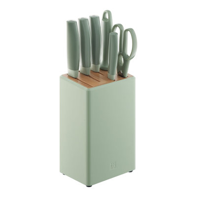 ZWILLING Now Pro 7 Piece, Knife Block Set, Green