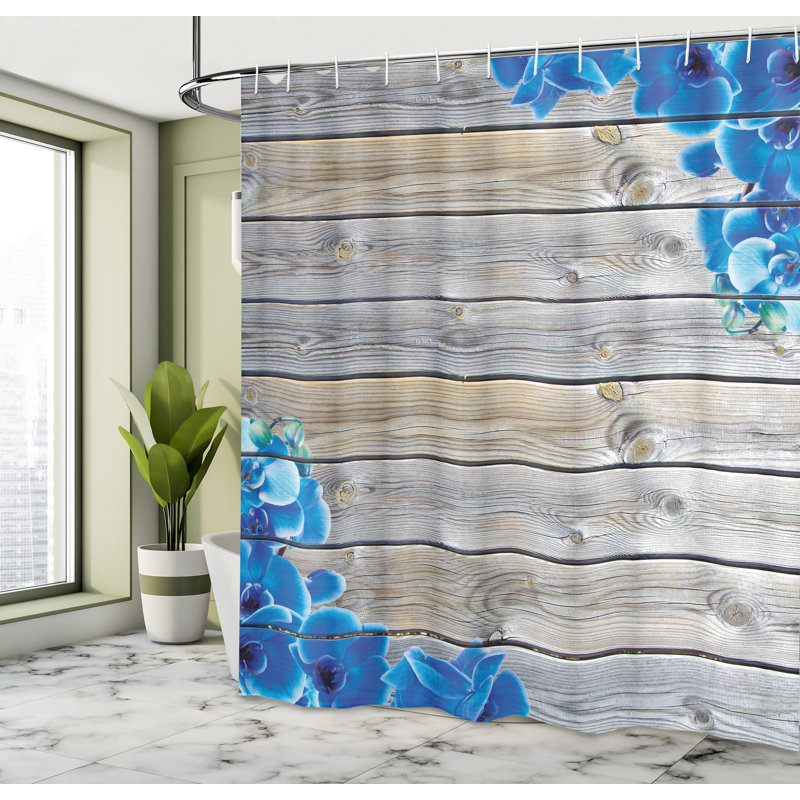 Shower Curtain with Hooks Included, 84"H x 69"W